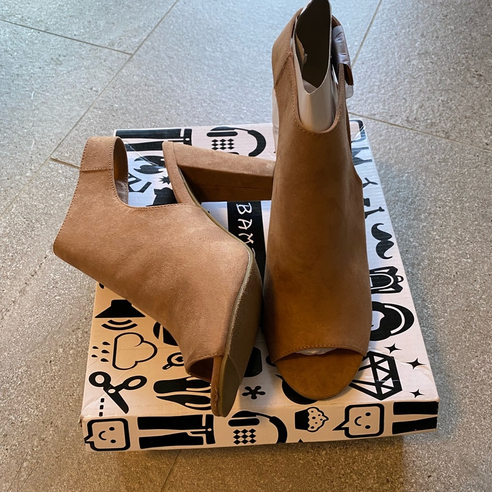 Suede booties